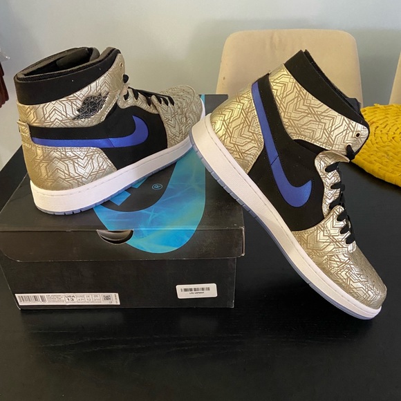 Air Jordan 1 Zoom CMFT Gold Laser (men size 13) - Picture 2 of 4